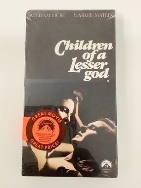 Children of a Lesser God Sealed 1986 VHS Tape Movie Classic Drama Paramount